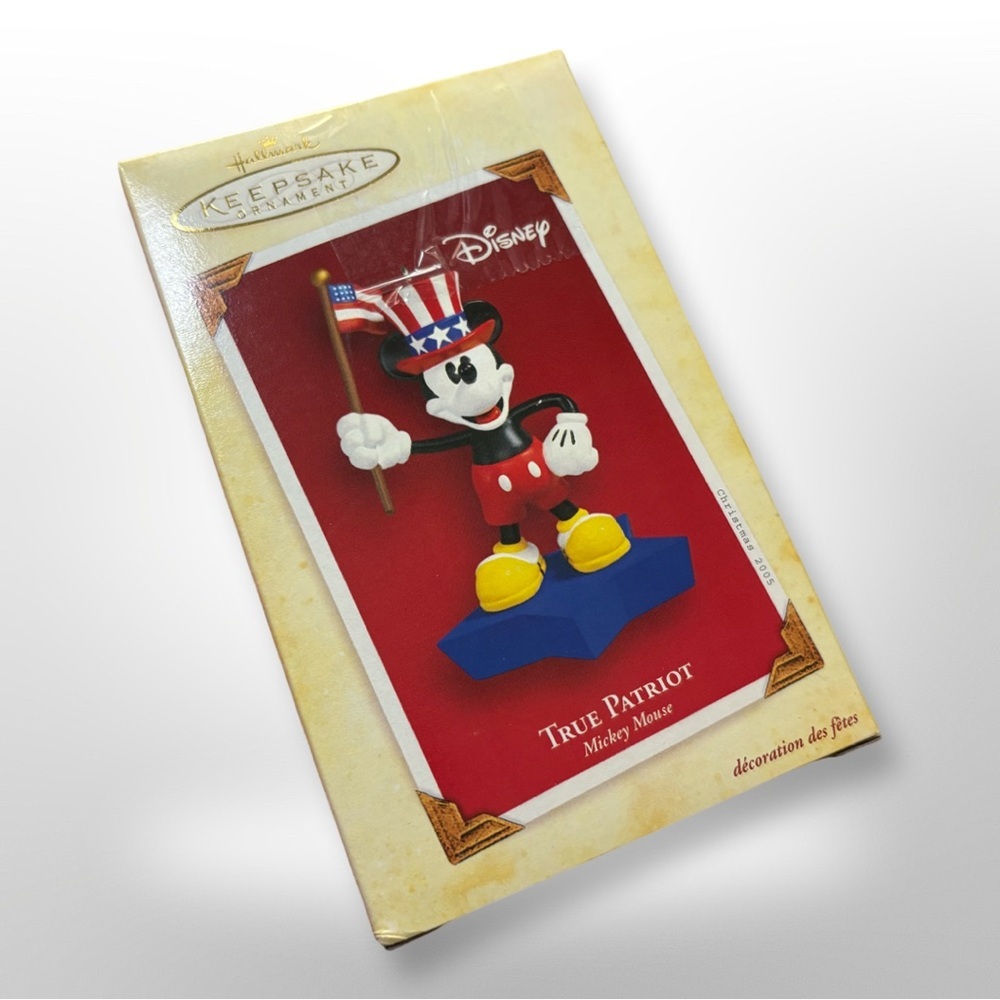 Mickey Mouse Ornament True Patriot Hallmark Keepsake Christmas red white blue - Picture 2 of 6